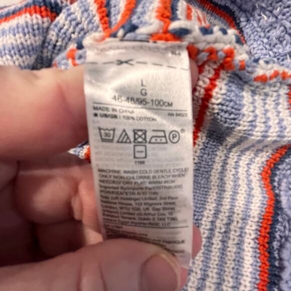 Banana Republic Crochet Cotton Plaid Halter Knit Sweater Chunky Tank Top Sz Lg - Picture 10 of 13